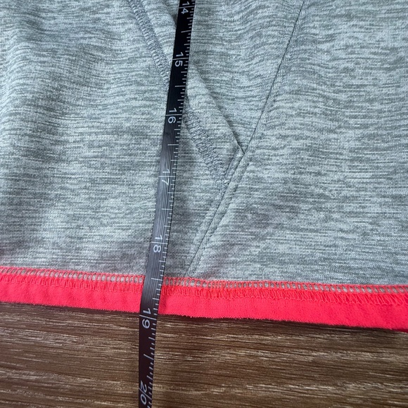 Under Armour UA Storm Hooded Sweatshirt, Logo, Heather Gray, Athletic, YSM Girls - Picture 8 of 14